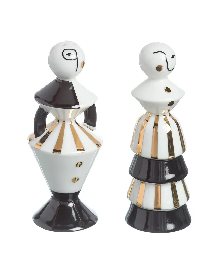 Vienna Salt & Pepper Set - Black, Porcelain image