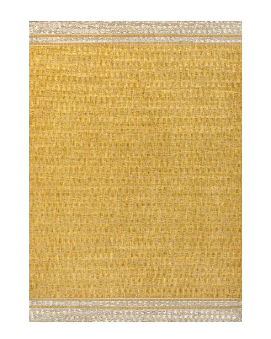Alda Indoor/Outdoor Area Rug - Yellow, Polypropylene image