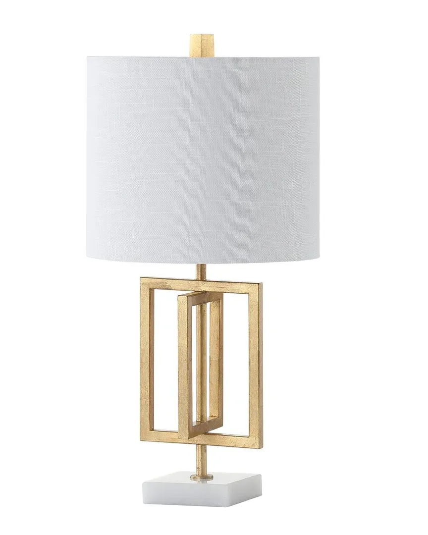 Anya LED Table Lamp - Gold Leaf, Metal Marble