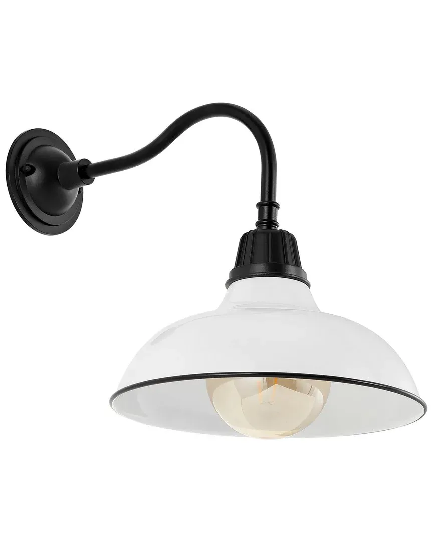 Aurora Indoor/Outdoor Sconce - White, Metal