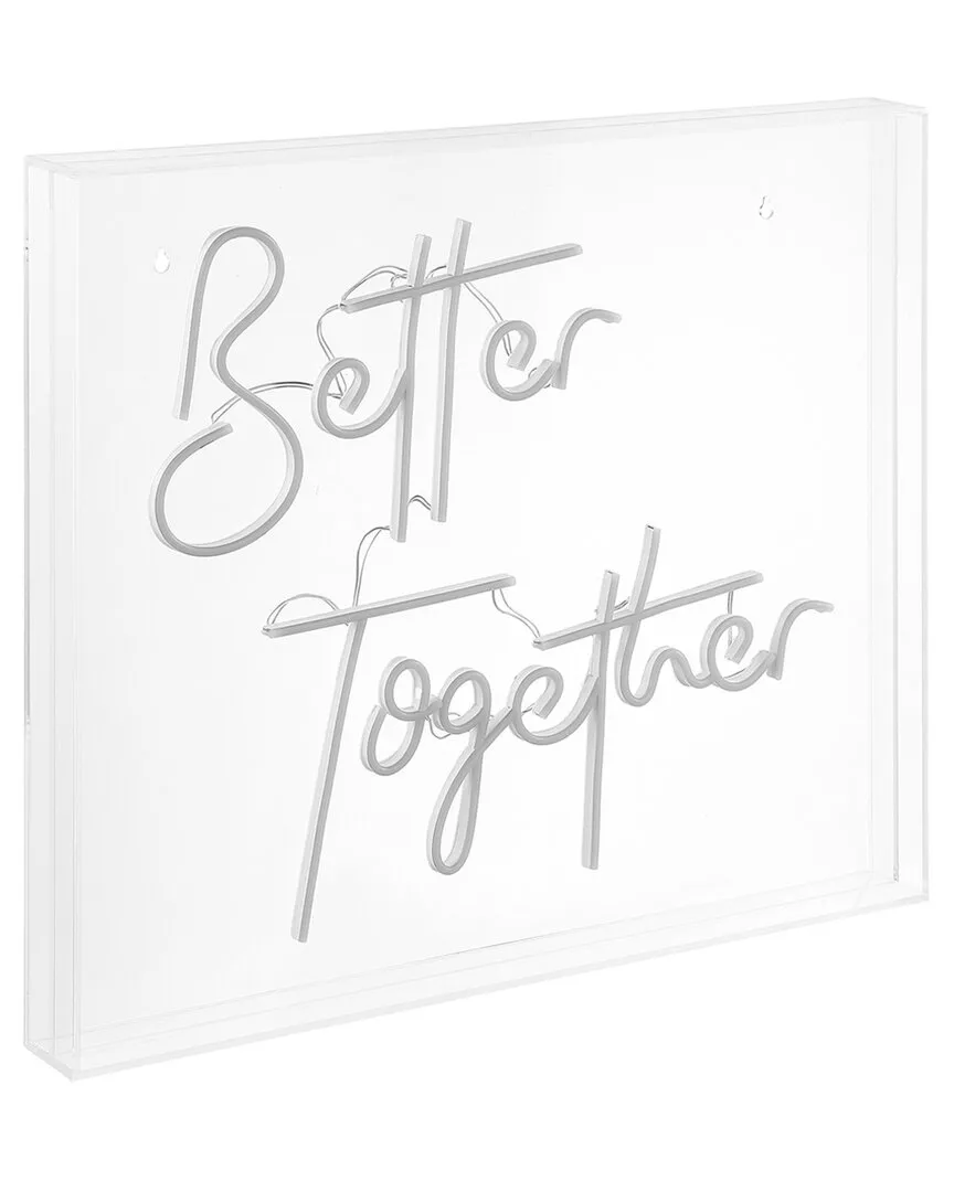 Better Together LED Neon Light - White, Acrylic