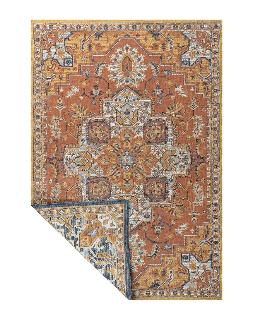 Bijan Vintage Medallion Reversible Area Rug - Terra