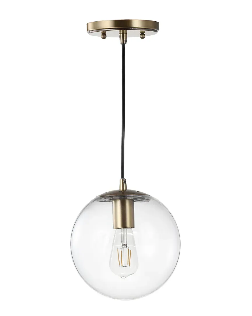 Bleecker Globe LED Pendant Light - Clear, Brass Gold image