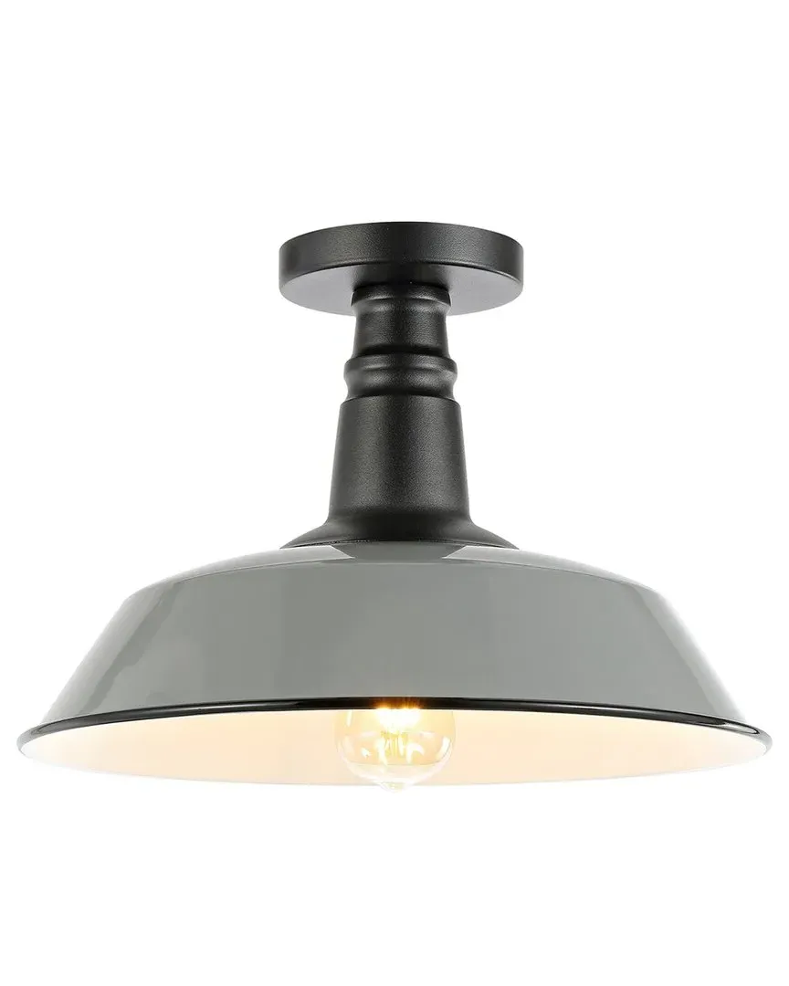 Camila Semi Flush Mount - Grey, Metal