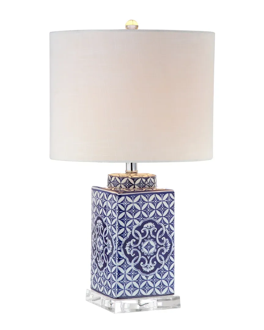 Choi 23in Chinoiserie Table Lamp - Seashell, Chrome image