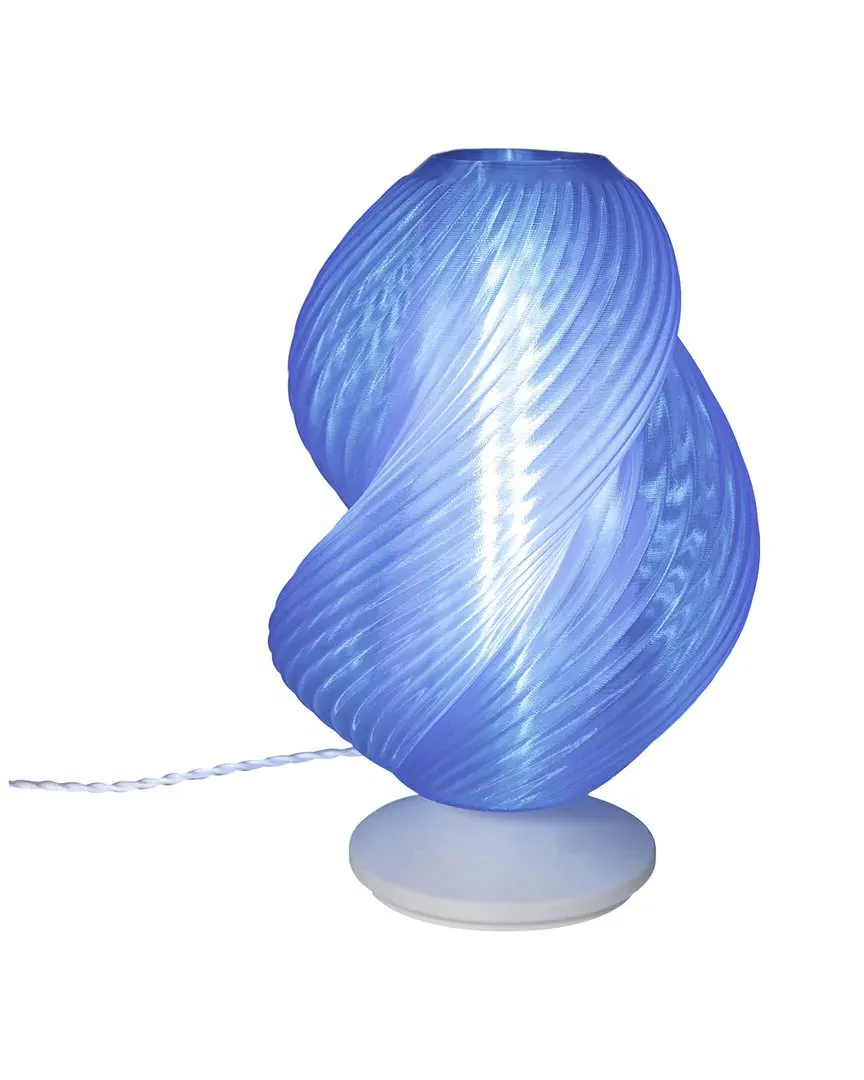 Gema 3D Table Lamp - Clear Blue, PLA