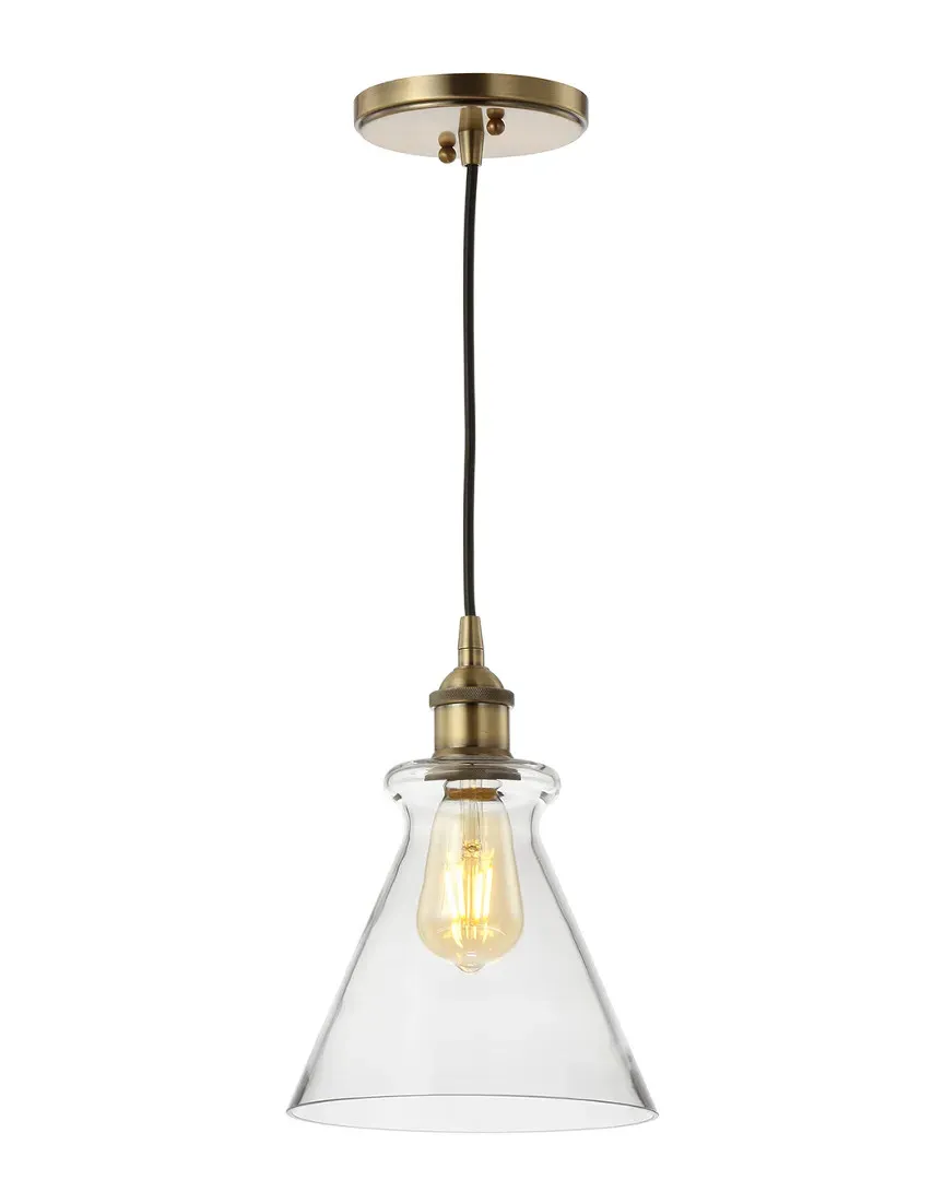 Goldwater Adjustable Drop Pendant Light - Brass Gold, Glass image