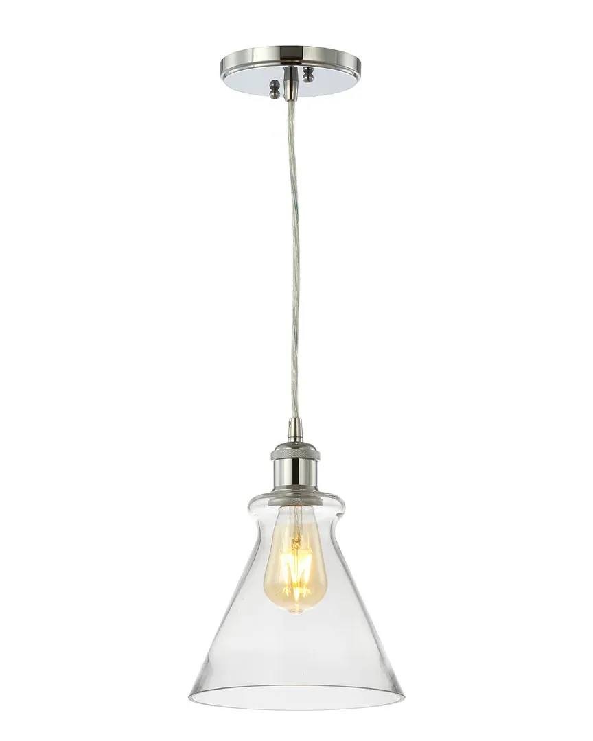 Goldwater Adjustable Drop Pendant Light - Chrome, Glass
