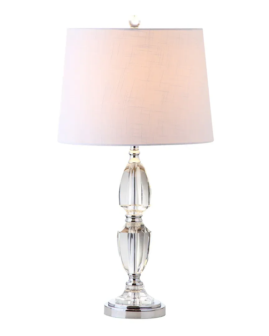 Graham 27in Crystal Table Lamp - Chrome