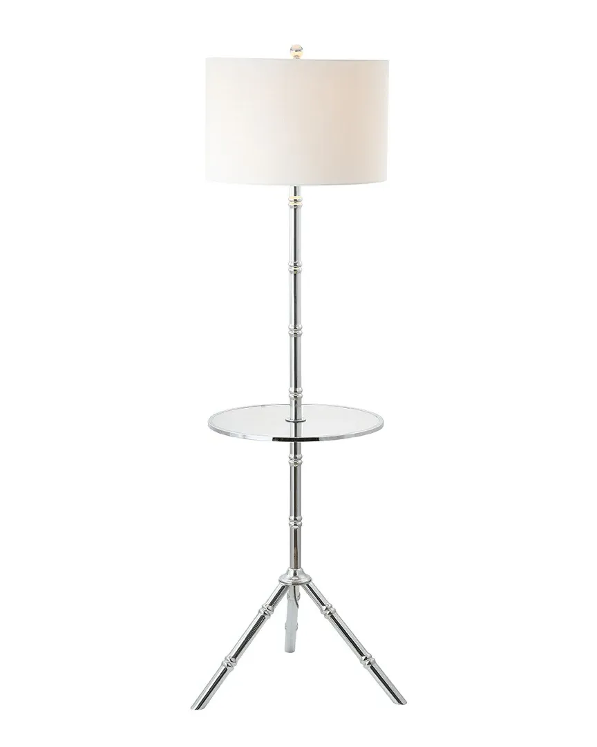 Hall 62in Metal LED End Table Floor Lamp - Chrome image