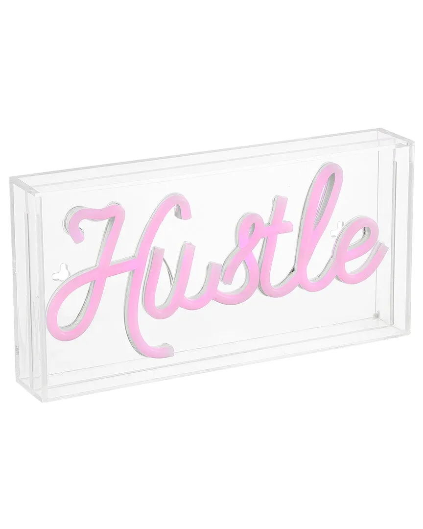 Hustle LED Neon Light - Pink, Acrylic