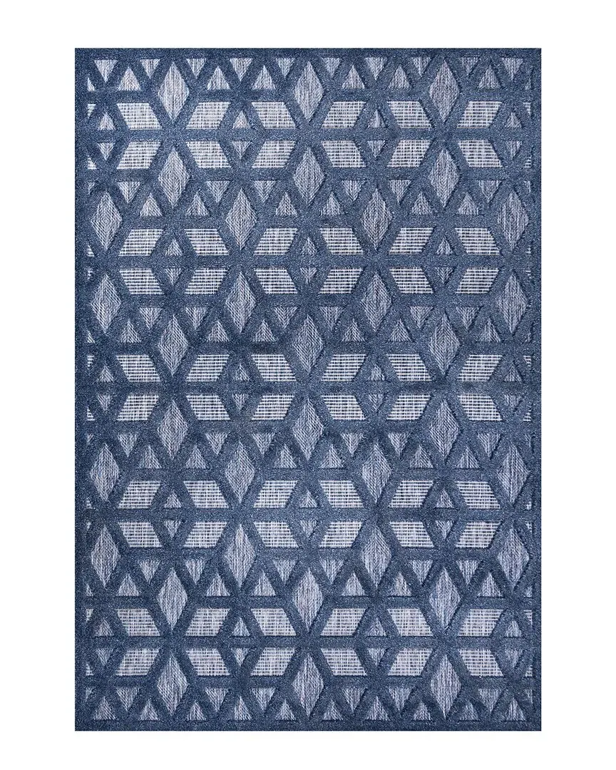 Ibiza Talaia Indoor/Outdoor Rug - Navy, Polypropylene