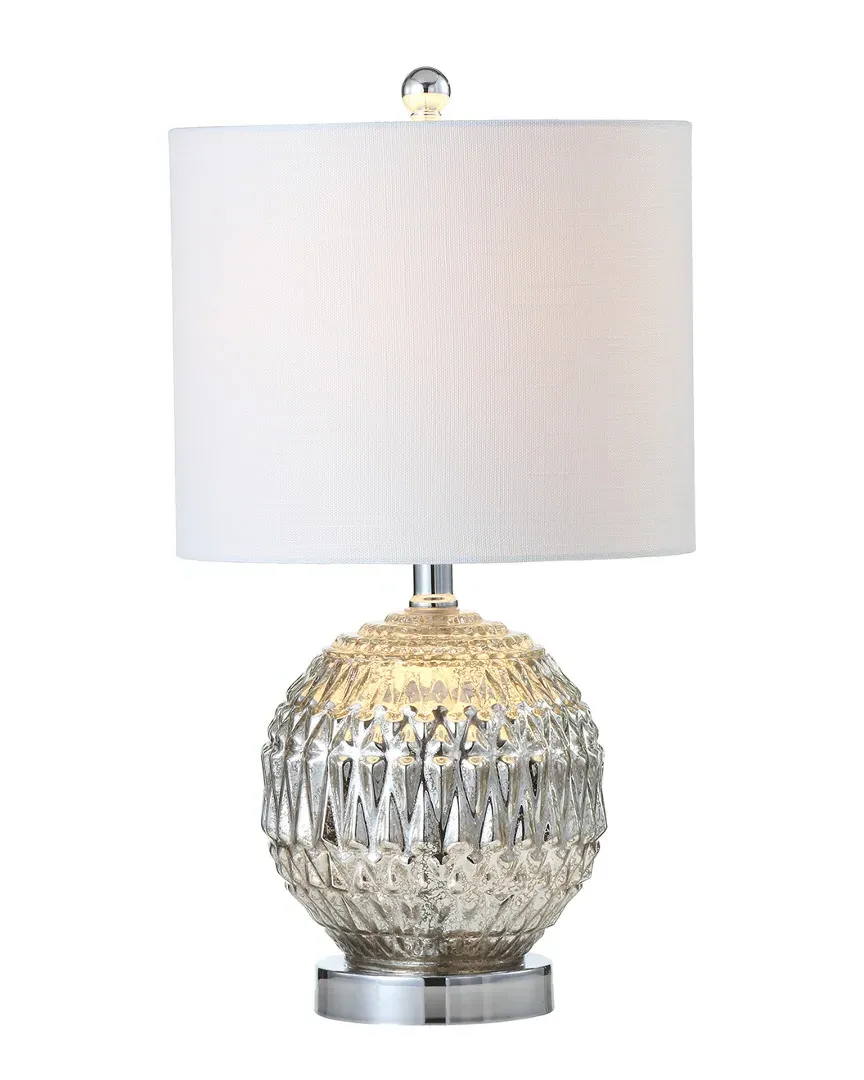 Krister LED Table Lamp - Silver, Glass Metal