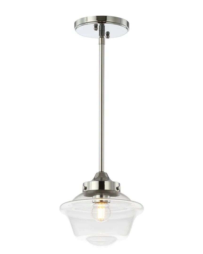Kurtz Adjustable Drop LED Pendant - Chrome, Metal Glass