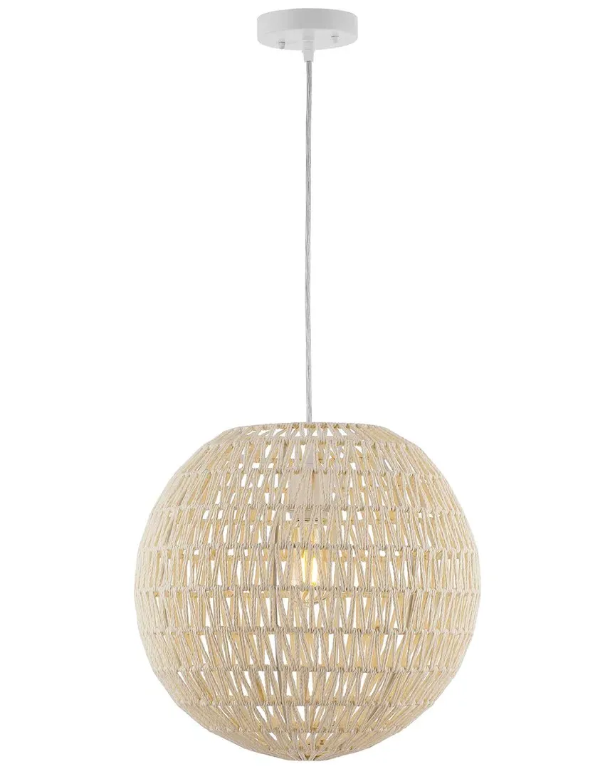 Luna Wicker Pendant Light - Cream image