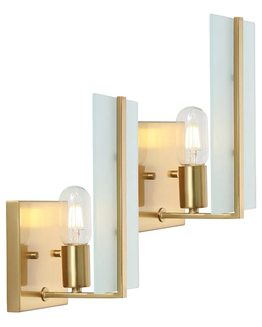 Mila 1-Light LED Sconce Set of 2 - Gold, Iron