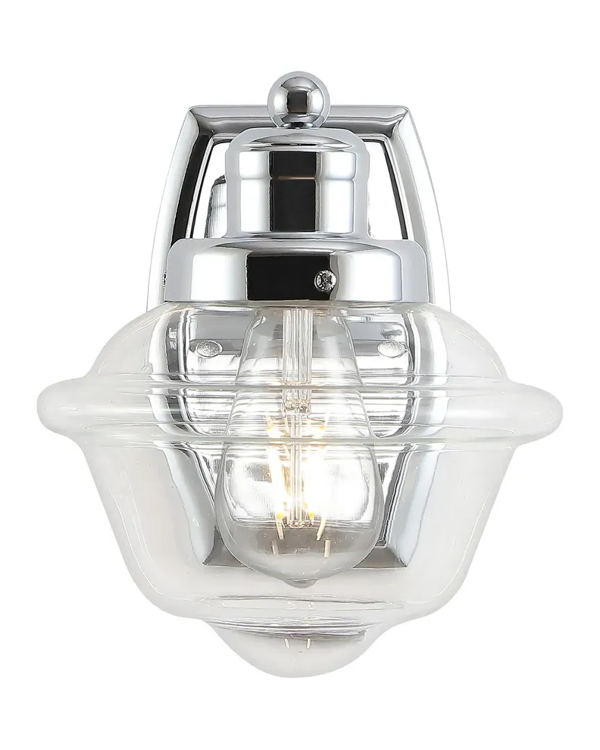 Orleans 7in 1-Light Schoolhouse LED Vanity Light - Chrome image