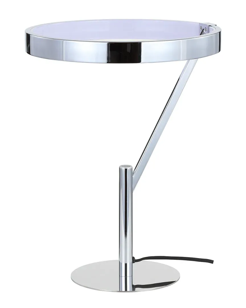 Owen 18in Integrated LED Metal Table Lamp - Chrome image