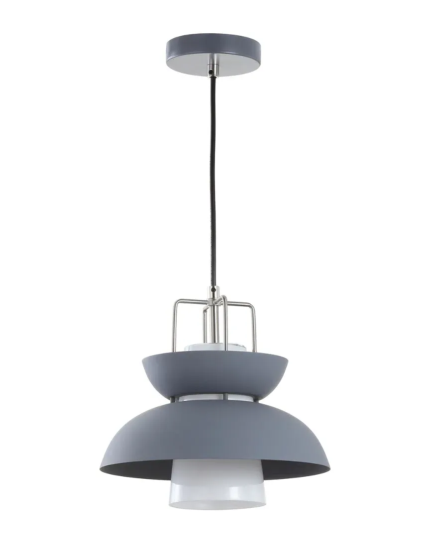 Paul 11in Farmhouse LED Pendant - Grey image