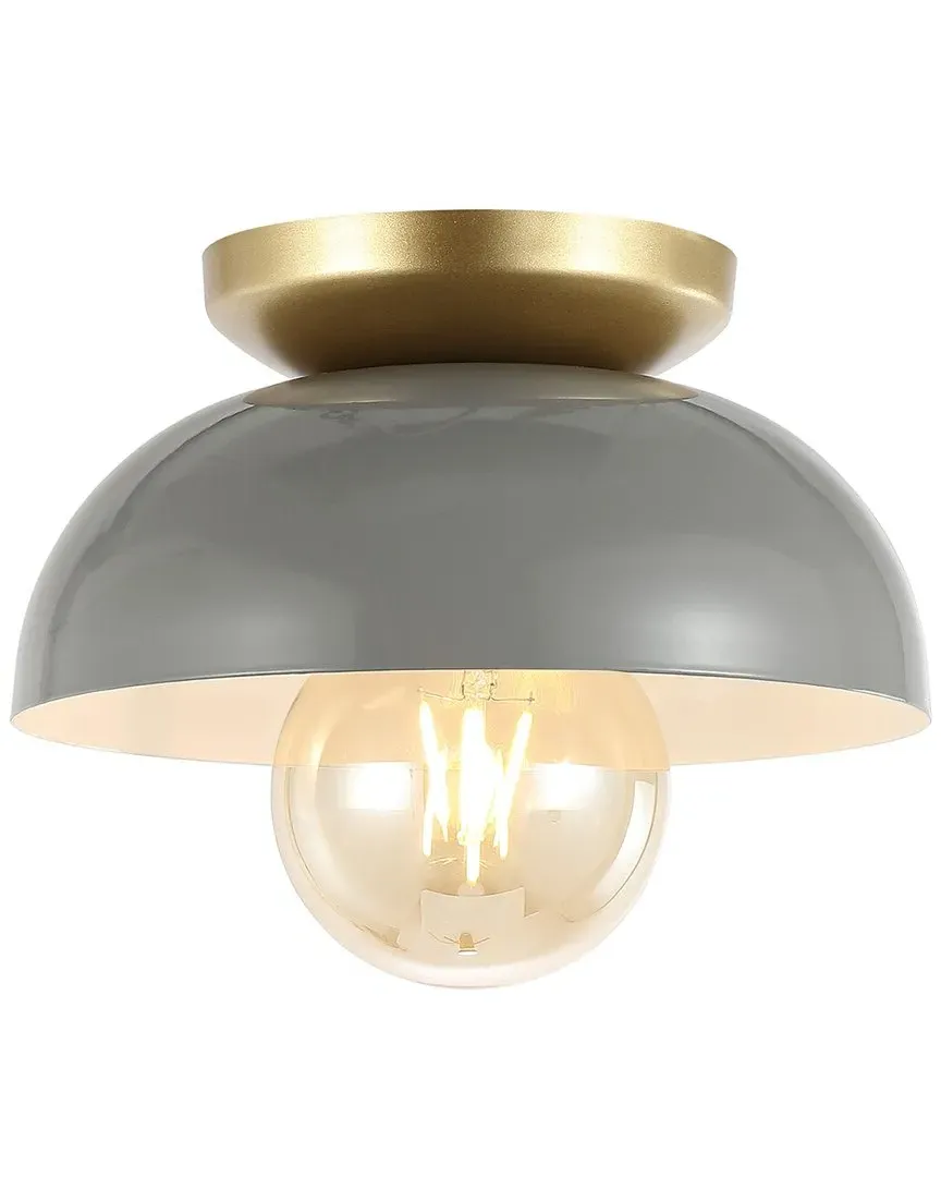 Paulina Flush Mount Ceiling Light - Grey, Metal image