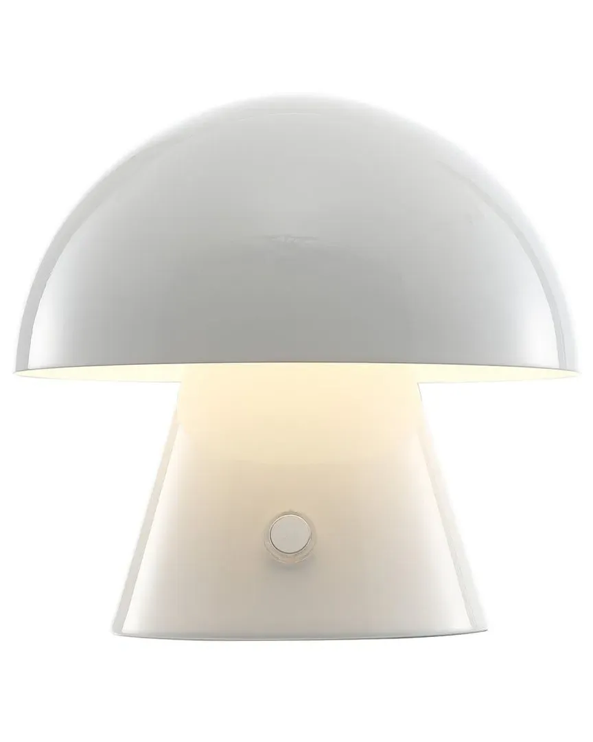 Porcini LED Table Lamp - White, Metal