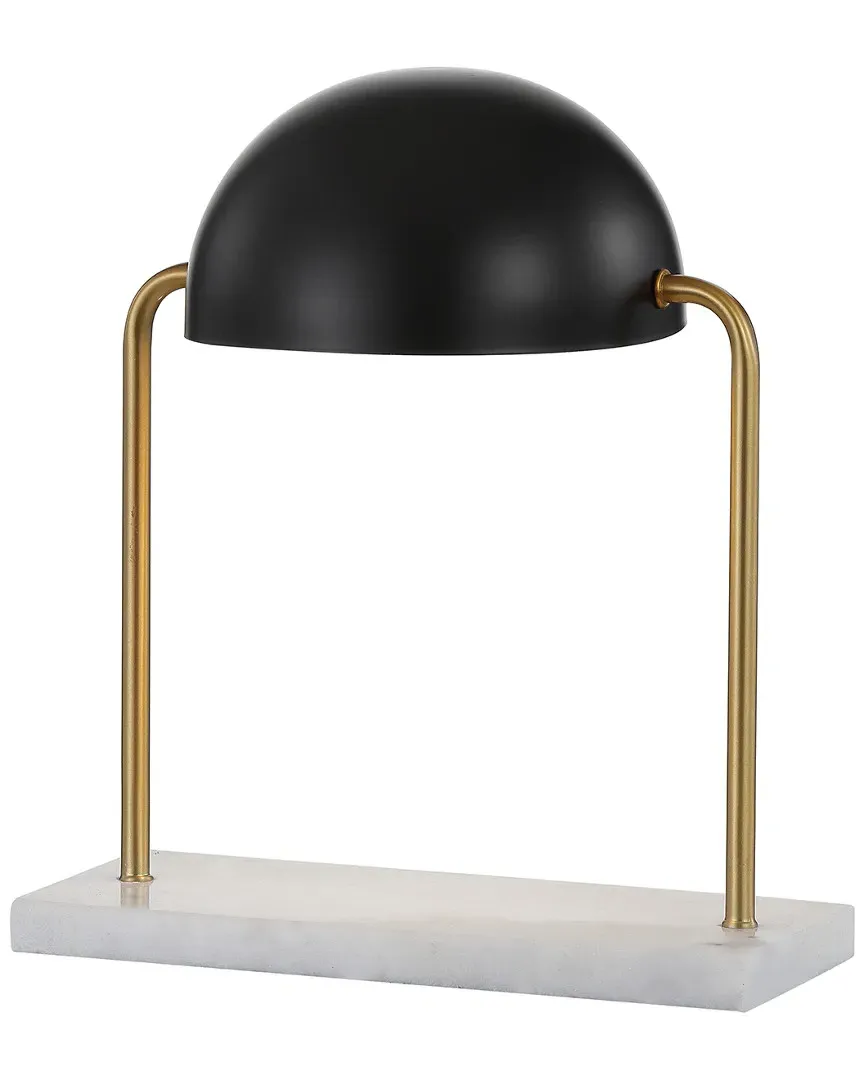 Porter Art Deco Dome Lamp with Marble Base - Brass Gold image