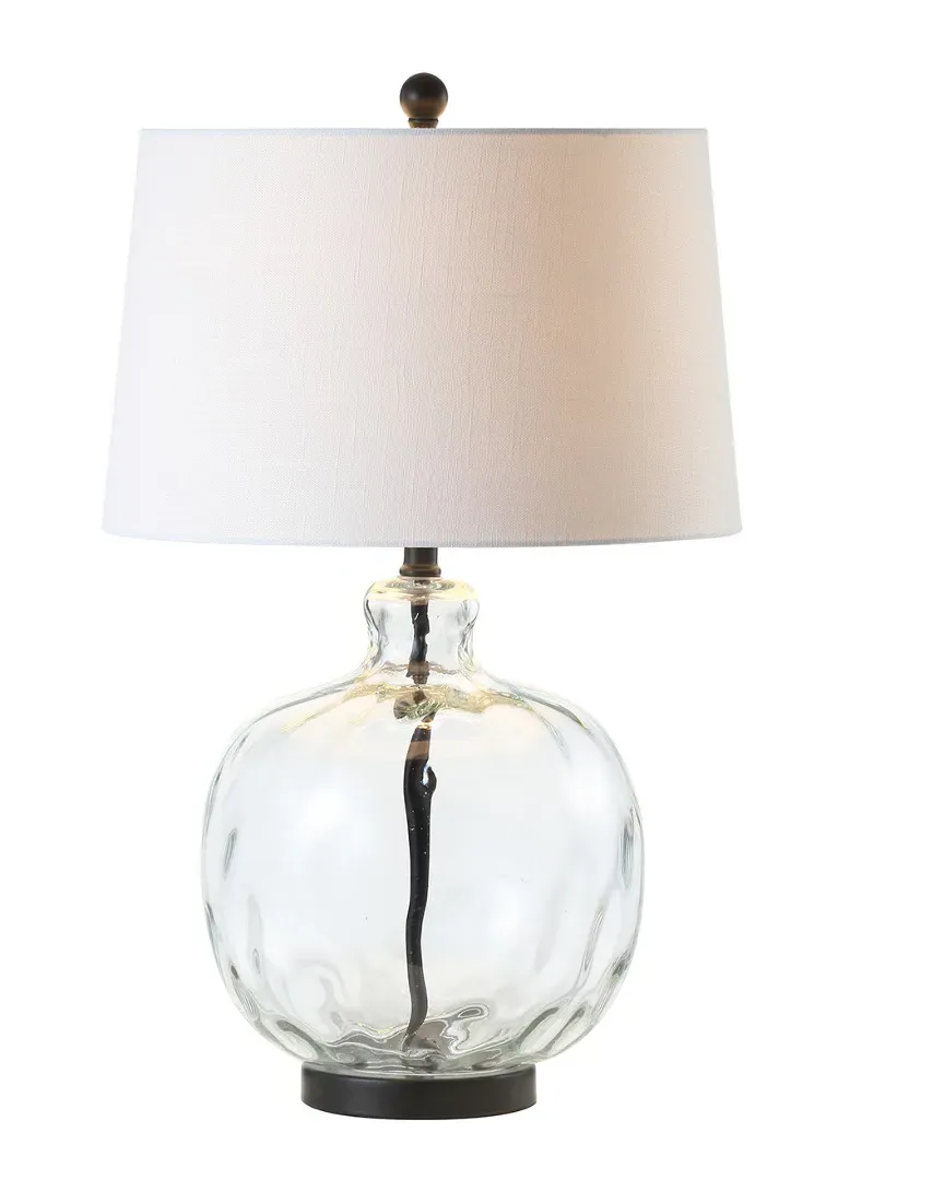 Rae LED Table Lamp - Clear Black, Glass Metal