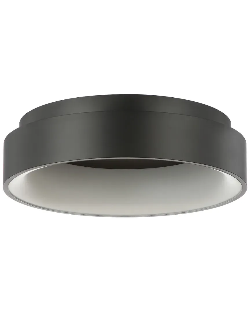 Ring 17.7in Integrated LED Flush Mount Ceiling Light - Black image