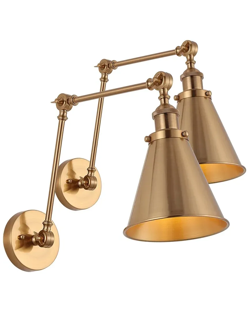 Rover 7in Adjustable Arm LED Wall Sconce - Brass Gold