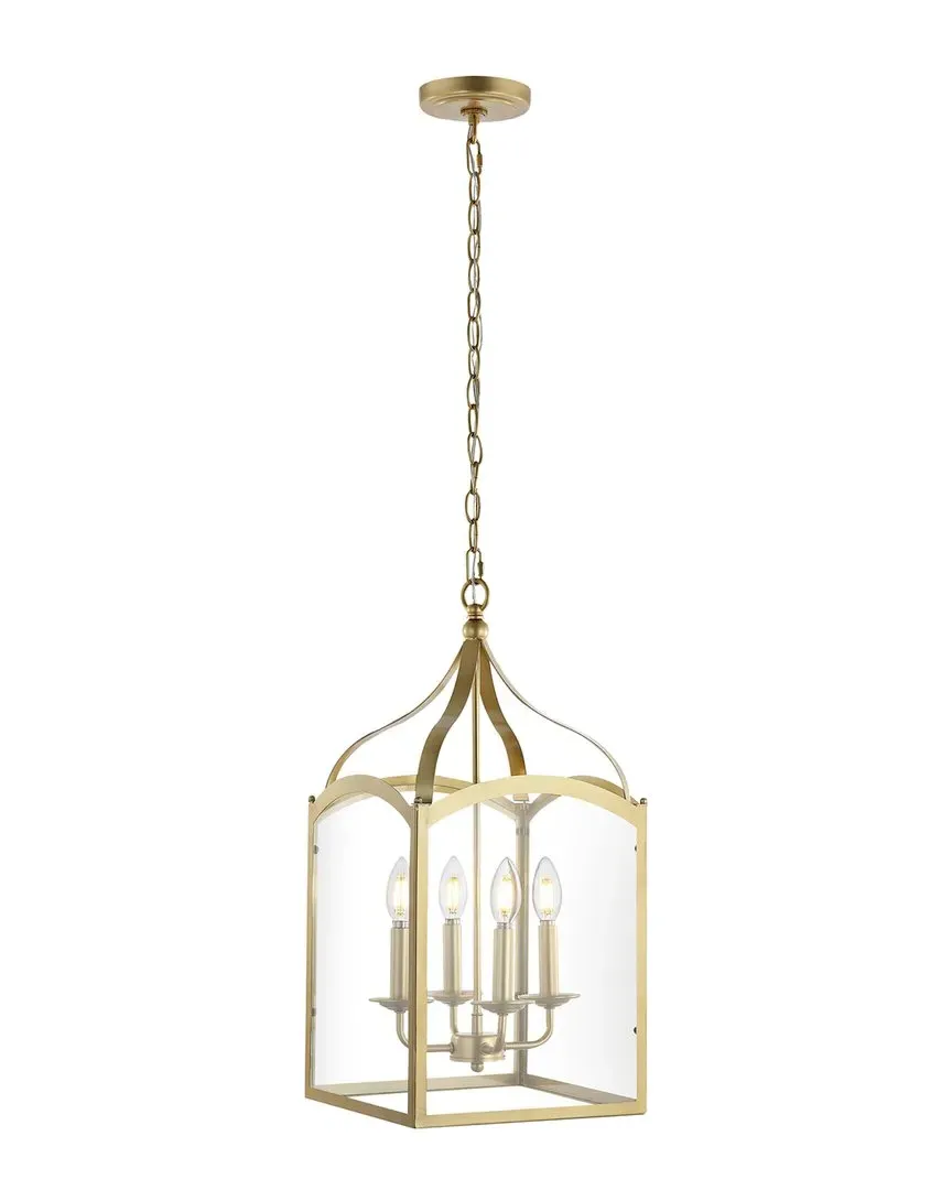 Ruth 11in 4-Light Lantern Pendant - Gold, Metal image