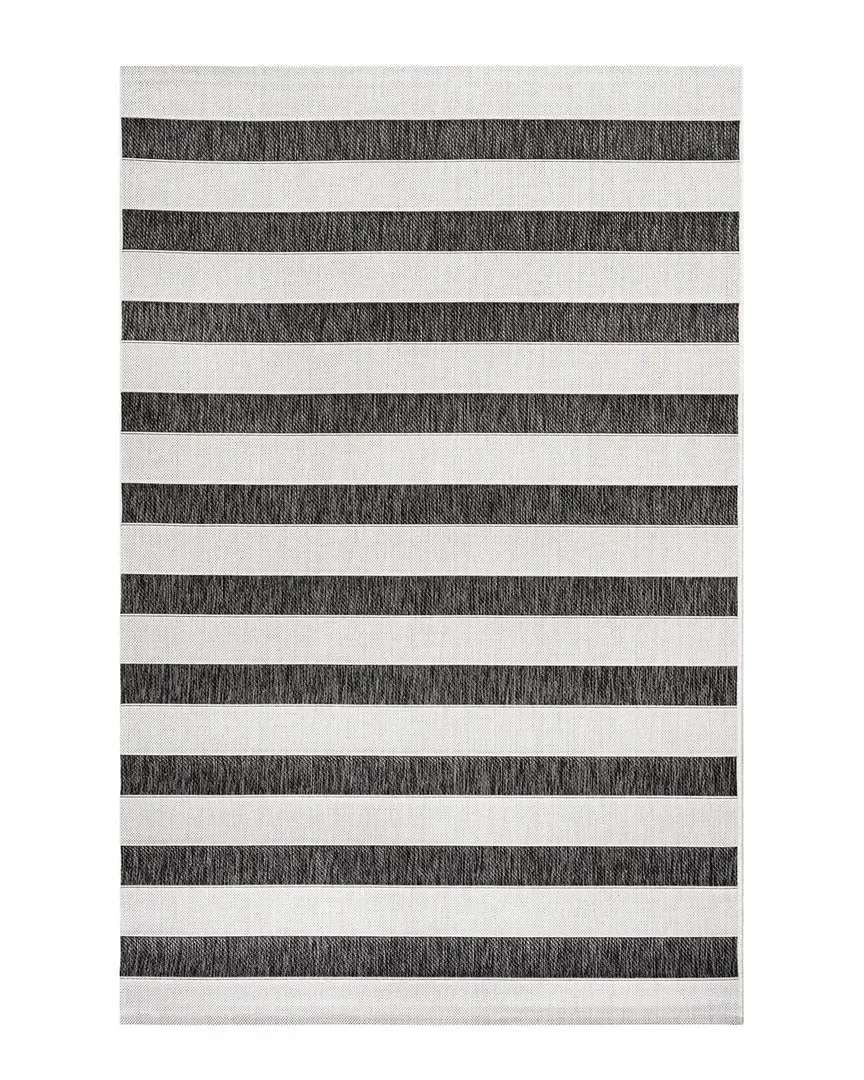 Santa Monica Aveiro Indoor/Outdoor Rug - Black, Polypropylene