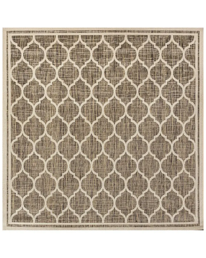 Santa Monica Trebol Indoor/Outdoor Rug - Brown, Polypropylene