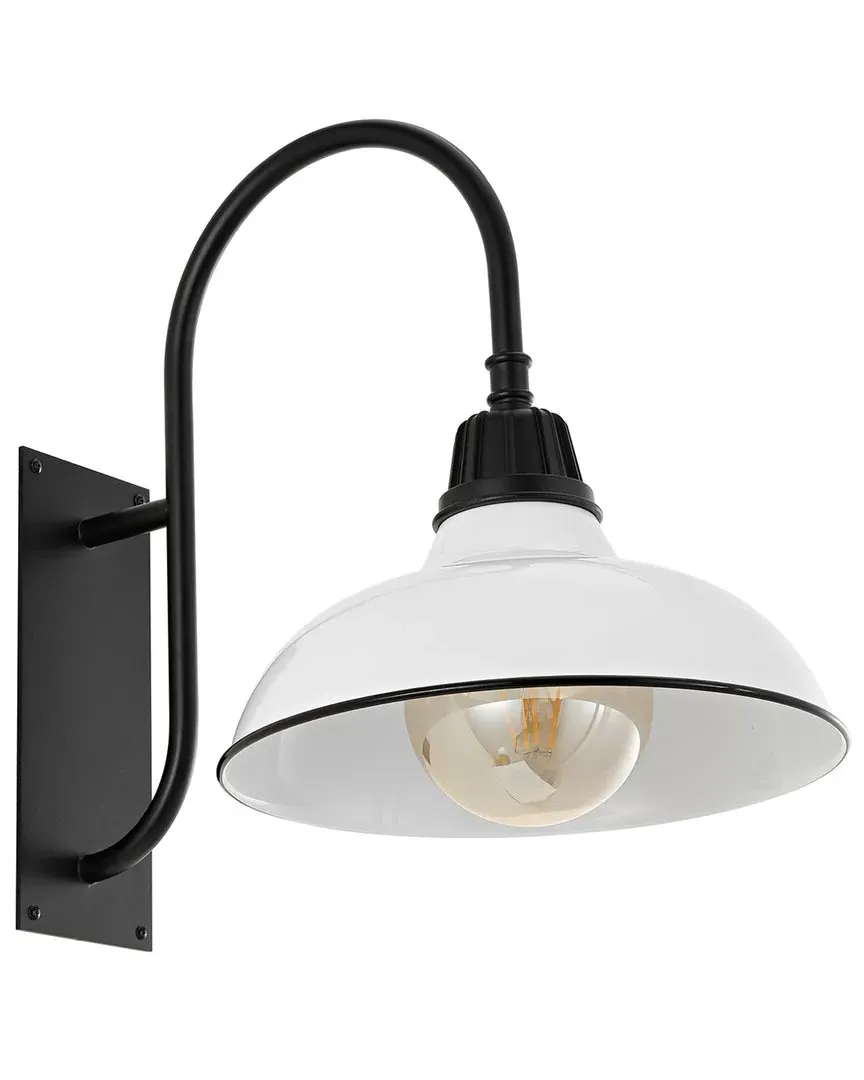 Stanley Indoor/Outdoor Sconce - White, Metal