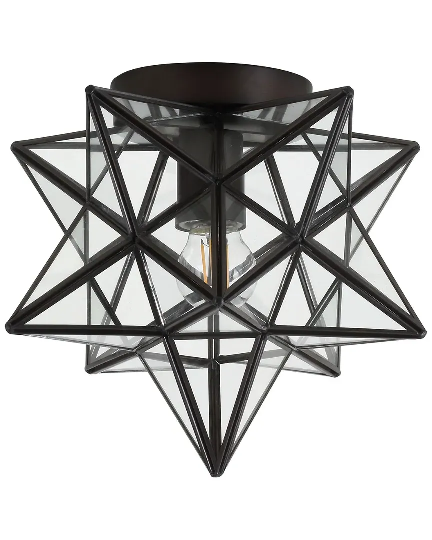 Stella 9.75in Moravian Star Pendant Light - Bronze, Metal