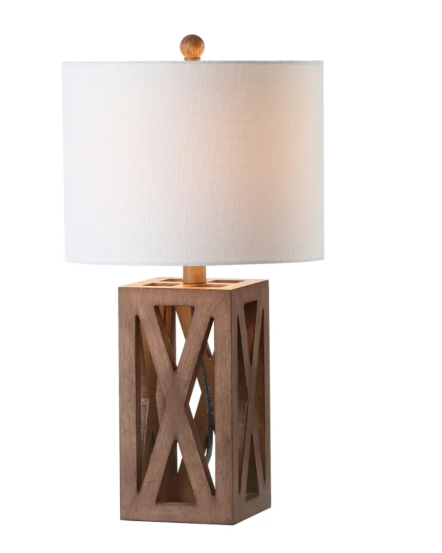 Stewart Wood LED Table Lamp - Brown image