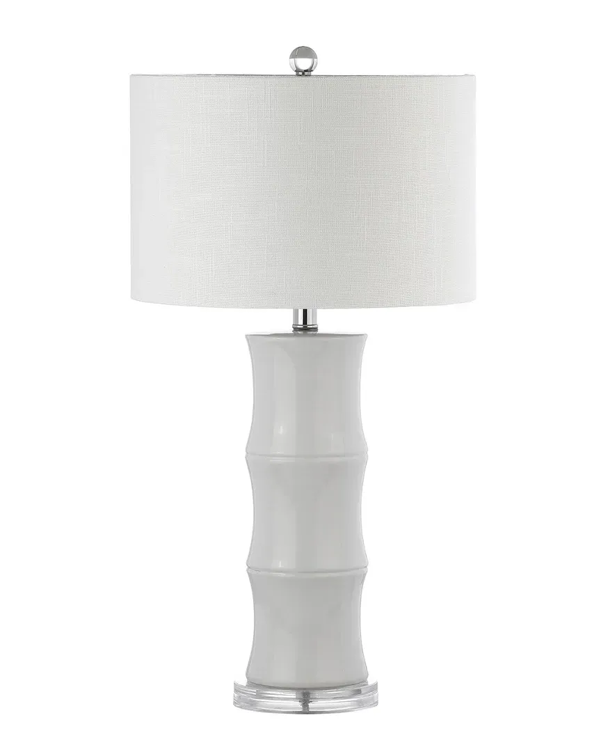 Tiki 26.5in Ceramic Table Lamp - Chrome