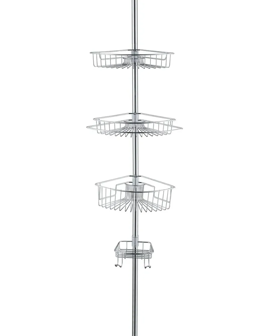4-Tier Shower Caddy Corner Organizer - Chrome, Stainless Steel