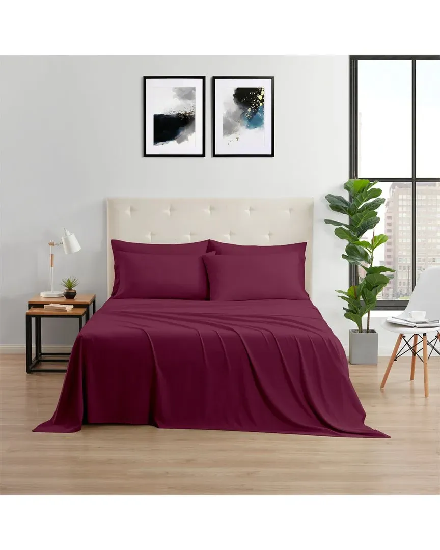 Bamboo Cooling Sheet Set - Raspberry