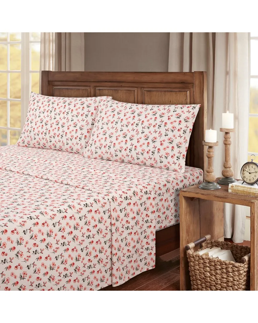 Turkish Cotton Flannel Sheet Set - Blush Floral