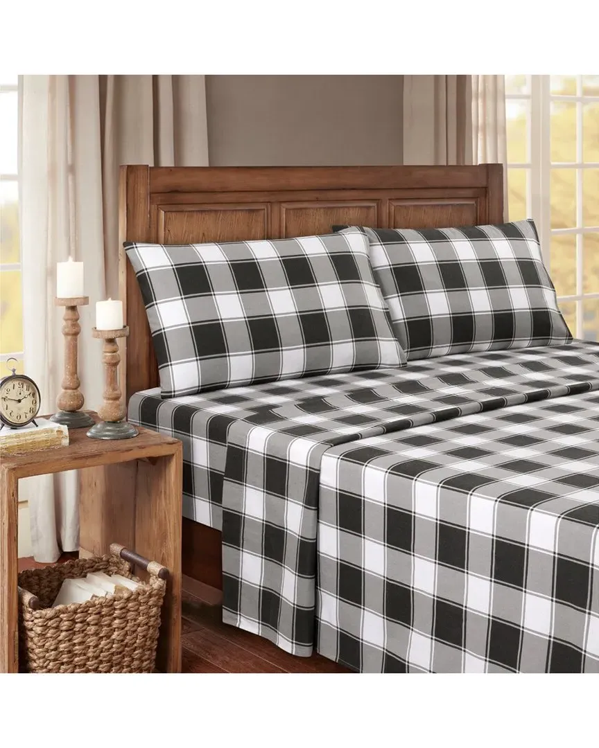 Turkish Cotton Flannel Sheet Set - Gingham Plaid