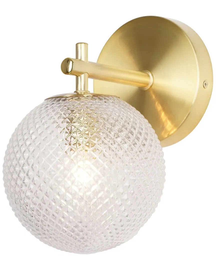Prismatic 1-Light Wall Sconce - Gold, Metal