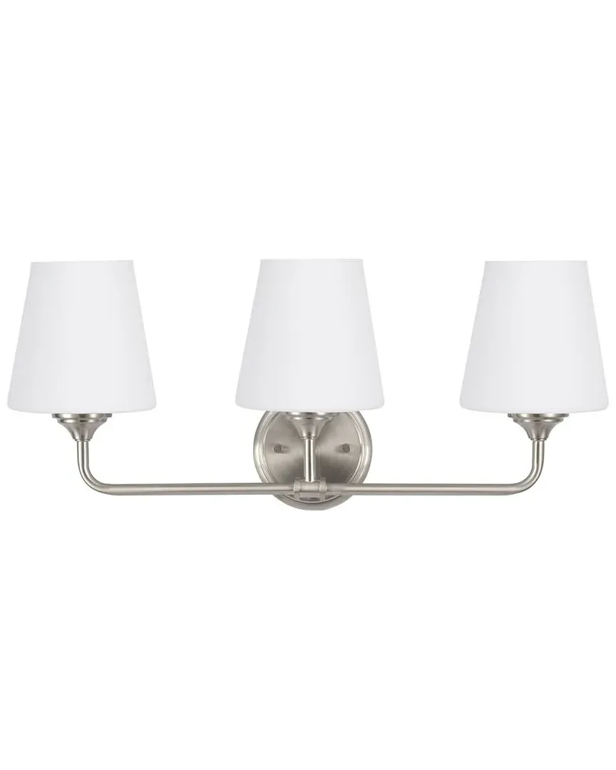Roberts 3-Light Vanity Light - Silver, Metal
