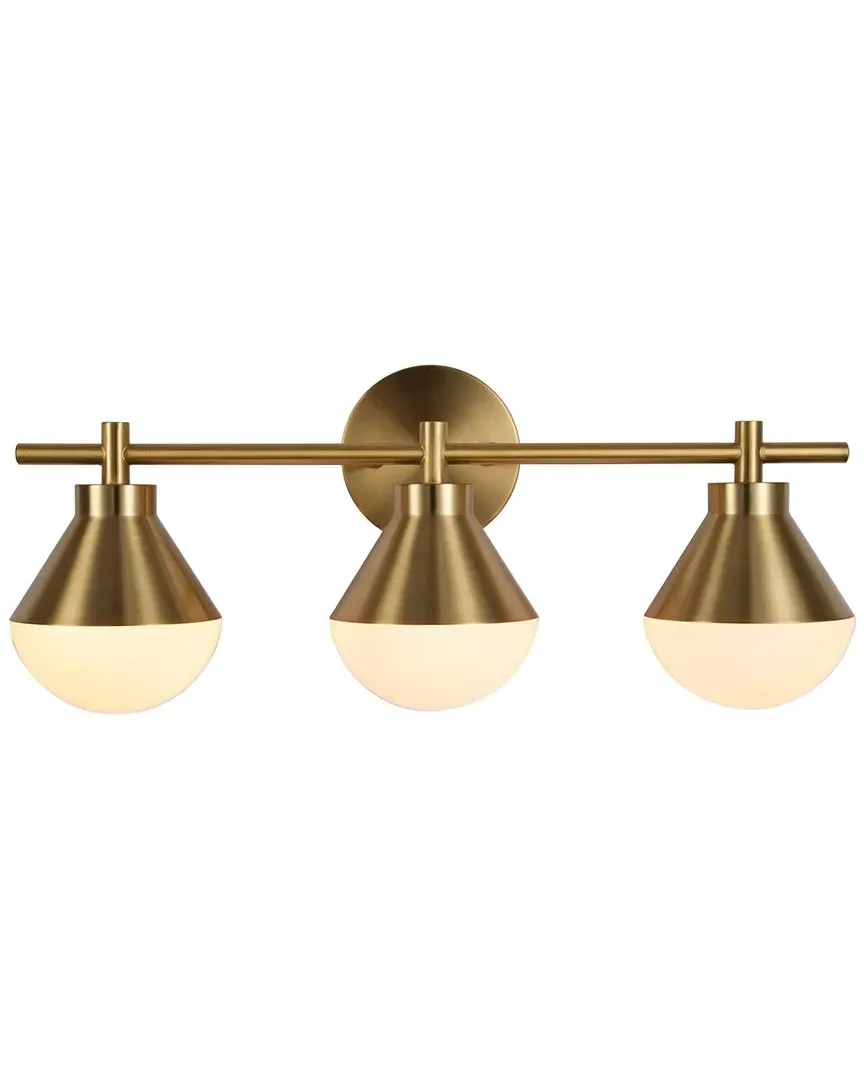 Schoolhouse 3-Light Vanity Light - Gold, Metal