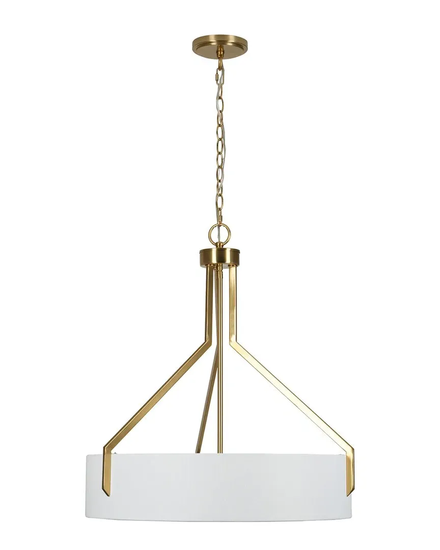 Thayne 5-Light Drum Pendant - Brushed Gold