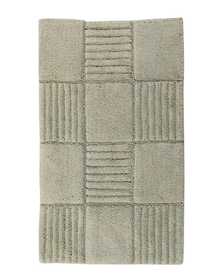 Chakkar Board Bath Rug - Green, Cotton