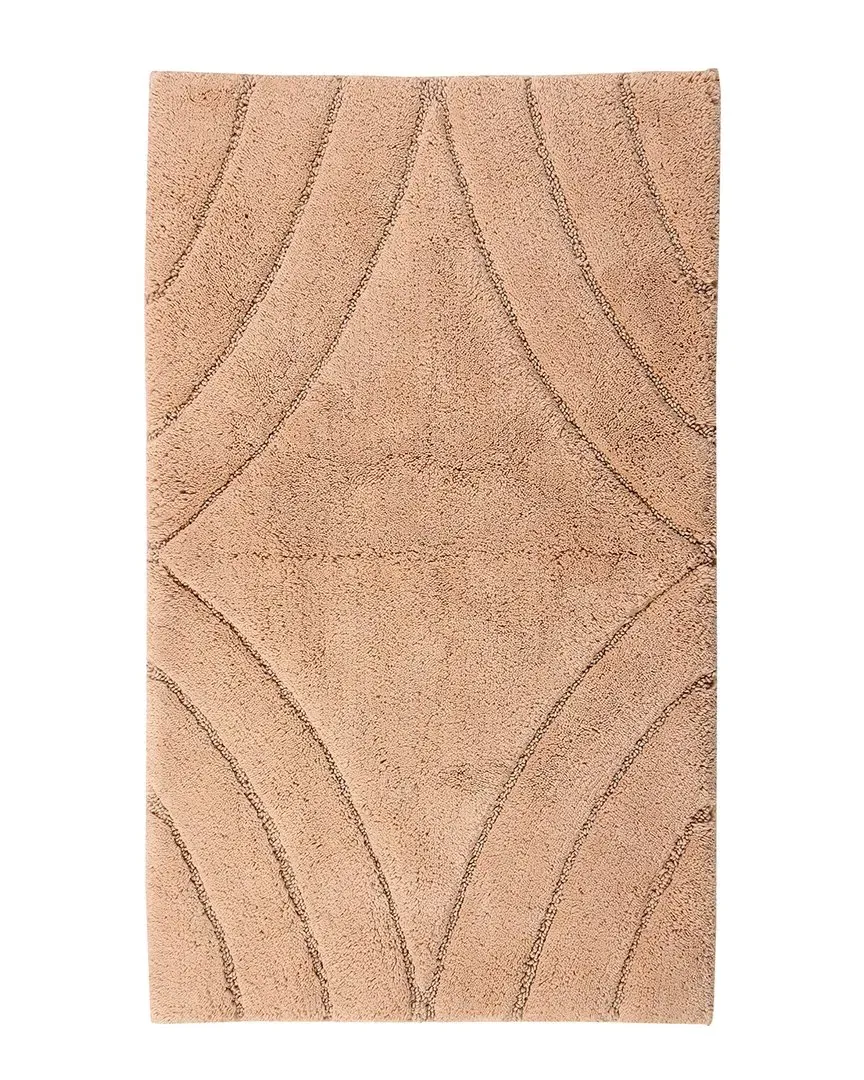 Diamond Bath Rug - Natural, Cotton