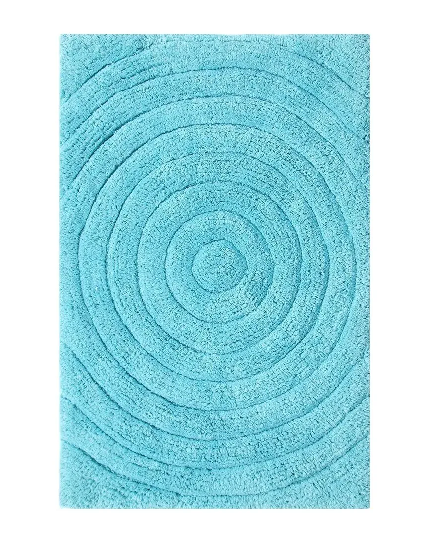 Echo Bath Rug - Aqua, Cotton