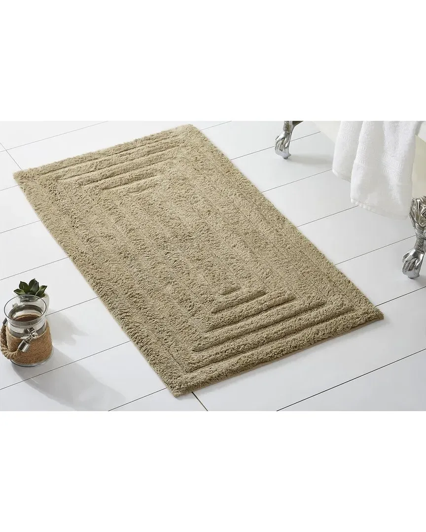 Racetrack Bath Rug - Grey, Cotton
