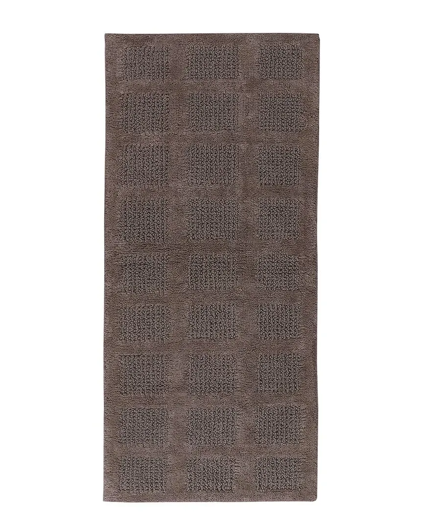 Square Honey Comb Bath Rug - Stone, Cotton