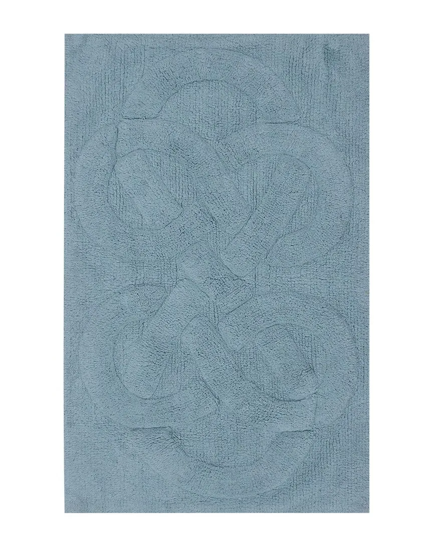 Tuft Twisted Bath Rug - Blue, Cotton